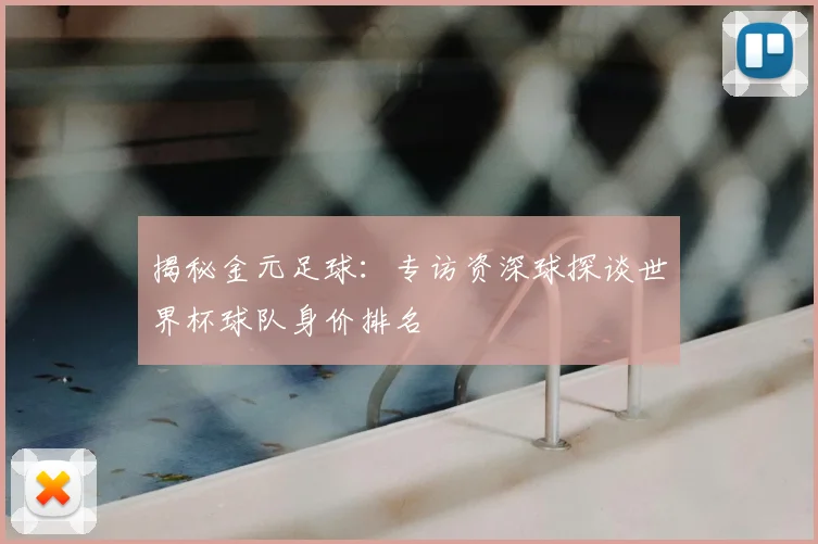 揭秘金元足球：专访资深球探谈世界杯球队身价排名